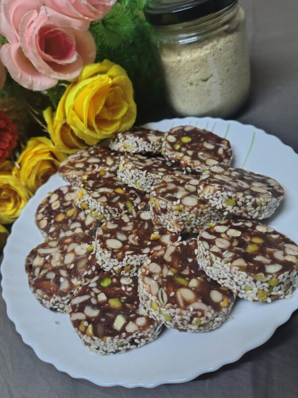 Khajur Roll | Sugar Free Dates and Dry Fruit Roll -250g - Image 2