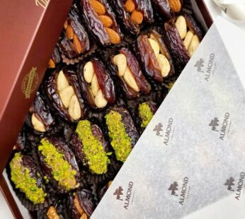 Premium Medjool dates are stuffed with Rosted nuts