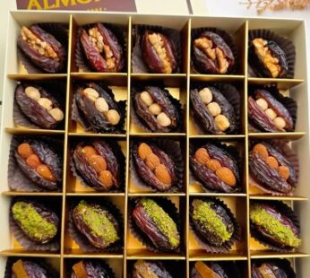 Premium Medjool dates are stuffed with Rosted nuts